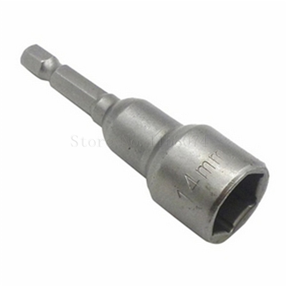  1 / 4 & 16  ڼ Ʈ ̹  ġ  14mm   帱 Ʈ   귣 /Professional 1/4& Hex Shank Magnetic Nut Driver Socket Wrench Metric 14mm S